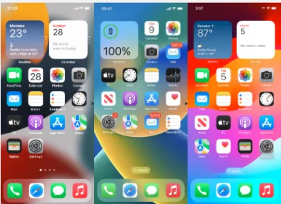 Semi-flat, Flat 2.0, iOS 11–17